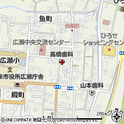 島根県安来市広瀬町広瀬本町884周辺の地図