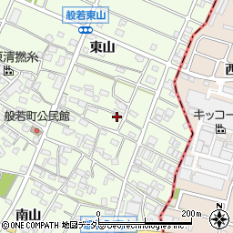 愛知県江南市般若町東山周辺の地図