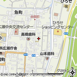 島根県安来市広瀬町広瀬本町878周辺の地図