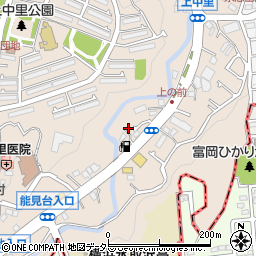 神奈川県横浜市磯子区上中里町874周辺の地図
