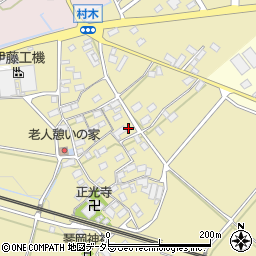 滋賀県米原市村木1157周辺の地図