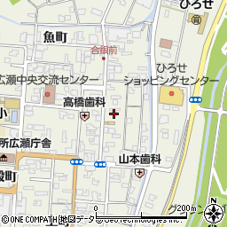 島根県安来市広瀬町広瀬本町周辺の地図