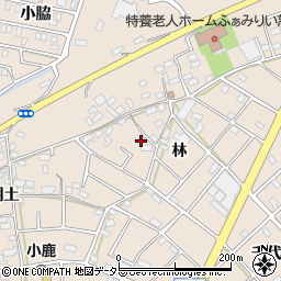愛知県江南市小杁町林318周辺の地図