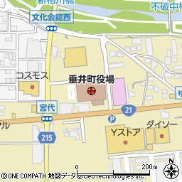 垂井町役場周辺の地図