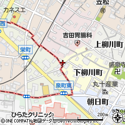 岐阜県羽島郡笠松町下柳川町1周辺の地図