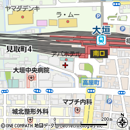 アイシティ大垣店周辺の地図