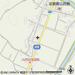 京都府綾部市志賀郷町町浦周辺の地図