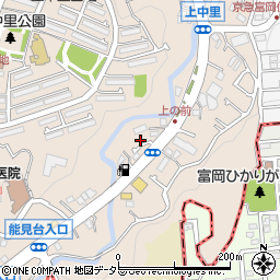 神奈川県横浜市磯子区上中里町867周辺の地図