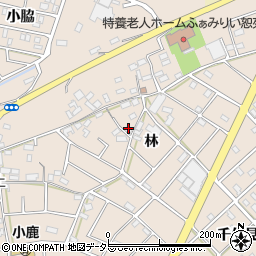 愛知県江南市小杁町林308周辺の地図