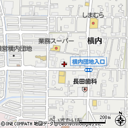 平塚横内郵便周辺の地図