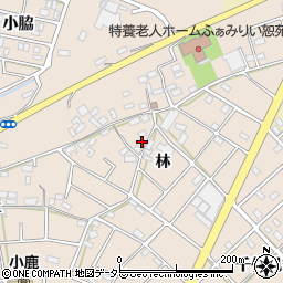 愛知県江南市小杁町林307周辺の地図