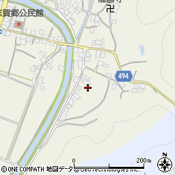 京都府綾部市志賀郷町（中山）周辺の地図