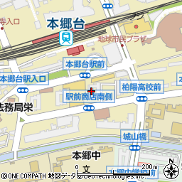 ＵＲ都市機構本郷台駅前団地２号棟周辺の地図