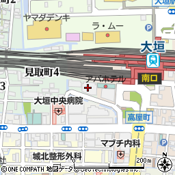 大垣駅前パーキング周辺の地図