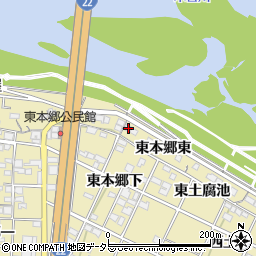 愛知県一宮市北方町北方東本郷4周辺の地図
