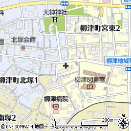 柳津宮東郵便局周辺の地図