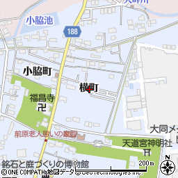 愛知県犬山市前原横町周辺の地図
