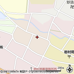 岐阜県恵那市西町周辺の地図