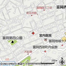神奈川県横浜市金沢区富岡西4丁目18周辺の地図