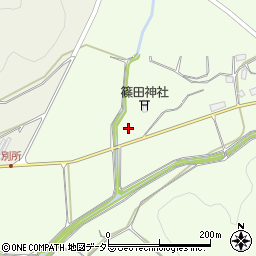 京都府綾部市篠田町堂ノ尾周辺の地図