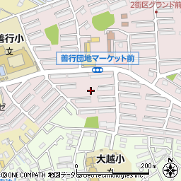 神奈川県藤沢市善行団地周辺の地図
