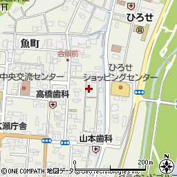 島根県安来市広瀬町広瀬本町1196周辺の地図