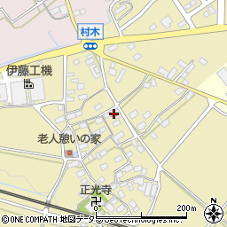 滋賀県米原市村木1166周辺の地図