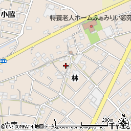 愛知県江南市小杁町林305周辺の地図