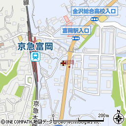 ジョナサン京急富岡店周辺の地図