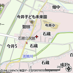 愛知県犬山市今井周辺の地図