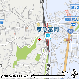神奈川県横浜市金沢区富岡西7丁目2周辺の地図