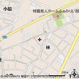 愛知県江南市小杁町林311周辺の地図