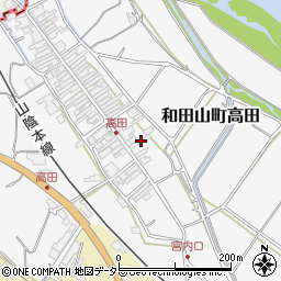 兵庫県朝来市和田山町高田211周辺の地図