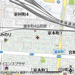 室村公園周辺の地図