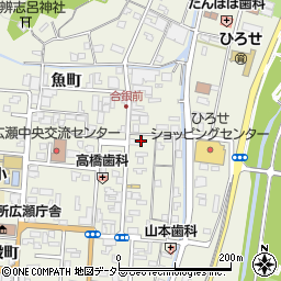 島根県安来市広瀬町広瀬本町845周辺の地図