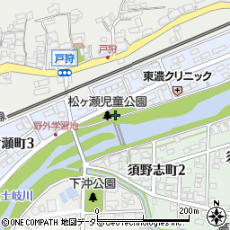 松ヶ瀬公園周辺の地図