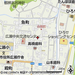 島根県安来市広瀬町広瀬本町846周辺の地図