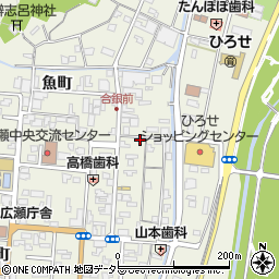 島根県安来市広瀬町広瀬本町843周辺の地図