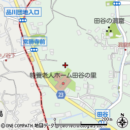 神奈川県横浜市栄区田谷町周辺の地図
