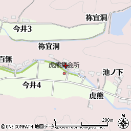 愛知県犬山市今井虎熊77周辺の地図