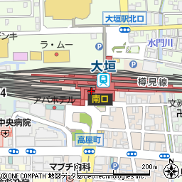 岐阜県大垣市周辺の地図