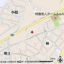 愛知県江南市小杁町林43周辺の地図