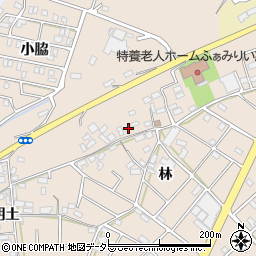 愛知県江南市小杁町林62周辺の地図
