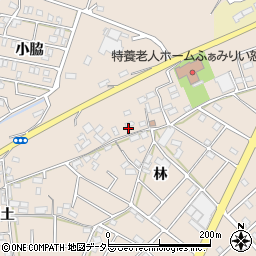 愛知県江南市小杁町林64周辺の地図