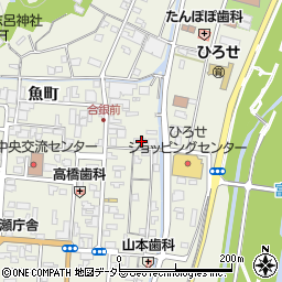 島根県安来市広瀬町広瀬本町1201周辺の地図