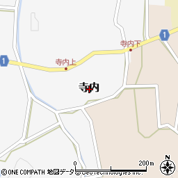 鳥取県西伯郡南部町寺内周辺の地図