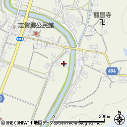 京都府綾部市志賀郷町中山河原周辺の地図