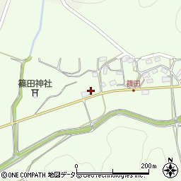 京都府綾部市篠田町宮ノ下周辺の地図