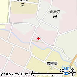 岐阜県恵那市新道周辺の地図