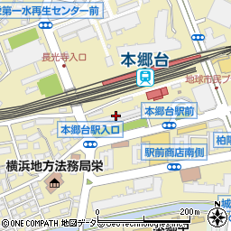 横浜市営本郷台住宅周辺の地図